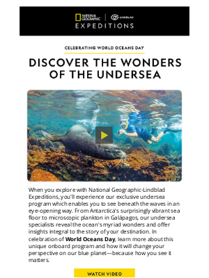 Lindblad Expeditions - World Oceans Day: Celebrating the Wonders of the Undersea