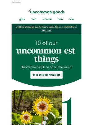 UncommonGoods - 10 of our uncommon-est things