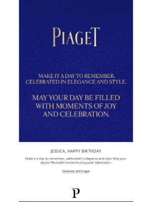 Piaget - Happy birthday, Jessica!