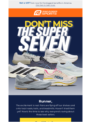 Road Runner Sports - Super Seven Alert - Absolute Best Sellers Right Now