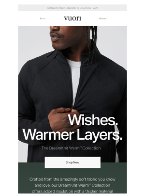 Vuori - Last Chance: Gift Holiday Comfort With DreamKnit Warm™