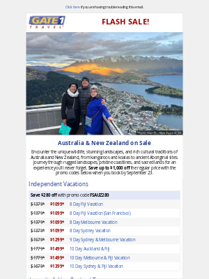 Gate 1 Travel - Save Big! Australia & New Zealand Tours On Sale