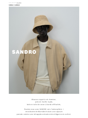 Sandro (France) - Invitation à l'évasion