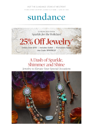 Sundance Catalog - 25% Off Jewelry Ends At Midnight…