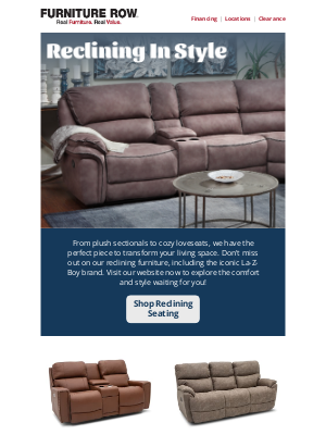 🛋️ Reclining sectionals and sofas for the whole family