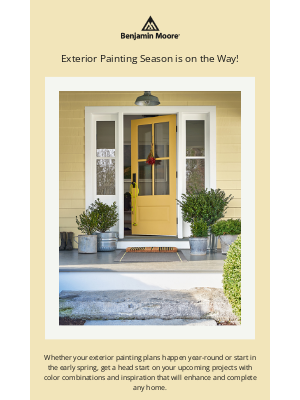 Benjamin Moore - Spring Has (Almost) Sprung: Exterior Paint Color Inspo