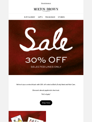Molton Brown USA - 30% Off | Shop The Summer Sale*