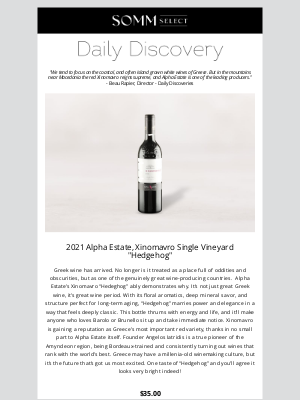 SommSelect - The Pinnacle of Greek Mountain Reds