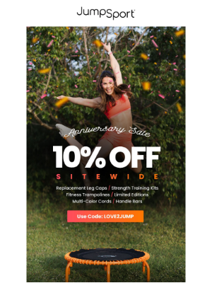 JumpSport, Inc. - Ending Soon: 10% Off Sitewide