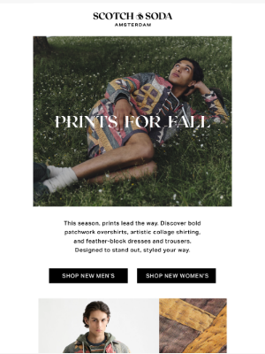 Scotch & Soda - Fall prints that make a statement