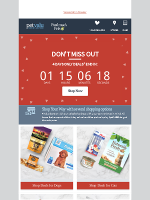 Pet Valu (CA) Email Marketing Strategy & Campaigns | MailCharts