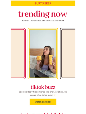 Burt's Bees - August = T&T🧨and Boosted Body 💥