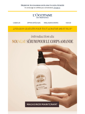 L'Occitane (Canada) - Alerte de lancement de nouveauté 📣