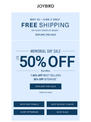 Joybird - Missed the last sale? Here's some unbeatable savings...