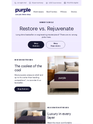 Purple - Who wins the mattress matchup?