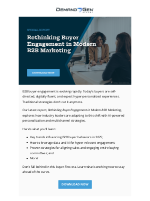 B2B Marketing Exchange - New Report: Rethinking Buyer Engagement in Modern B2B Marketing 