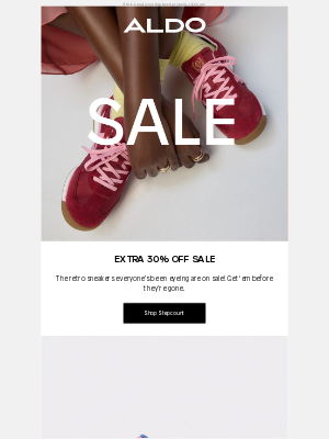 ALDO - Can't miss sneakers, now extra 30% off