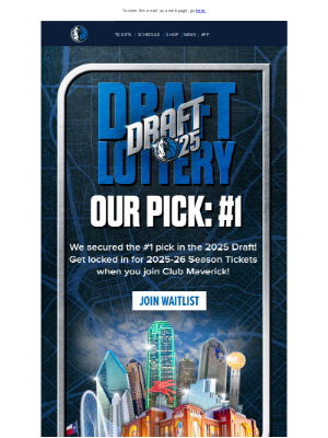 Dallas Mavericks - #1 Pick Secured!!