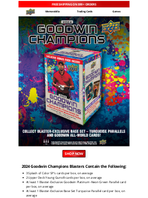 Upper Deck - 2024 Goodwin Champions is Now Available!