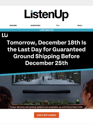 ListenUp - Guarantee Your Gifts Will Arrive in Time 🎁