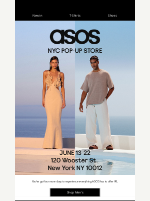 ASOS  - NYC pop-up store – final days!