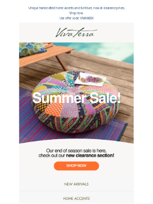 VivaTerra -  Don’t Wait—Clearance Savings Are Flying Off the Shelves!