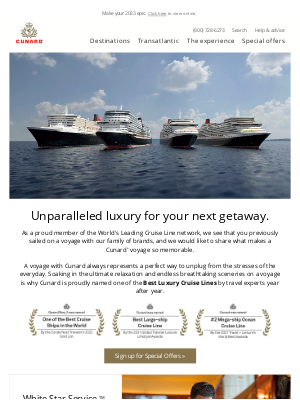 Princess Cruises - Cunard brings you the magic of the Mediterranean.