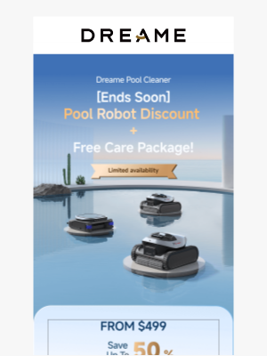 Dreame Tech - ✨Dreame Pool Cleaner |  Dive into Savings Before Time Runs Out!