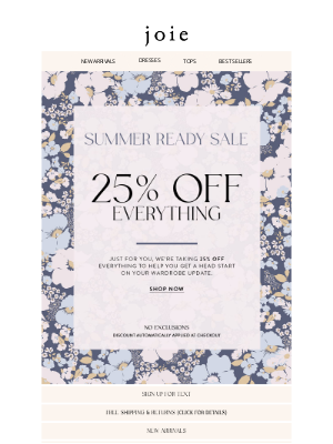 Joie - 25% Off Everything: Summer Ready