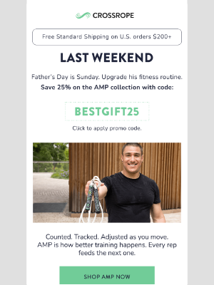 Crossrope - LAST WEEKEND for Father's Day Savings