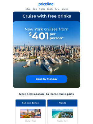 Priceline - Cruises near you from $401