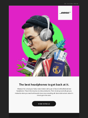 Bose - Get back at it with refurbished headphones