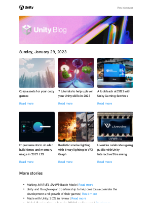 Unity - 🗞️The latest stories from the Unity Blog: January 2023