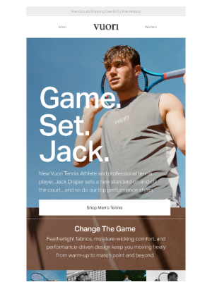 Introducing Jack Draper: Our New Vuori Athlete