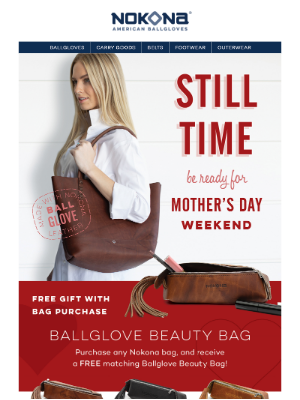 Nokona - We ❤️ Baseball Moms  - Free GWP!