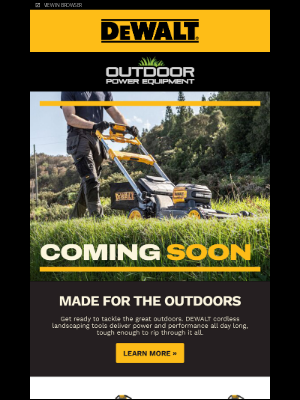 Dewalt (AU) - What's new with DEWALT Outdoor?
