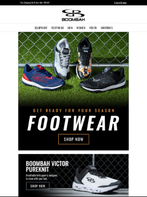 Boombah, Inc. - Step Up Your Game with Our Latest Footwear Lines!