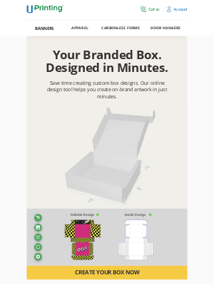 UPrinting - Your Branded Custom Box. Designed by You.