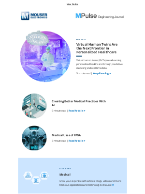 Mouser Electronics - Engineering Insights in Medical