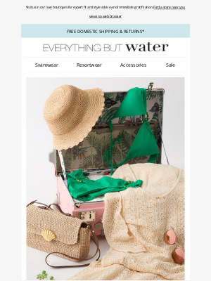 Everything But Water - Your suitcase called—it needs these