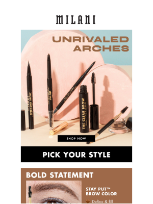 Milani - Raise your BROWS if you're looking for unrivaled arches! 🙋‍♀️