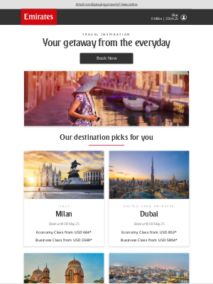 Emirates - Let’s get you started on your holiday planning