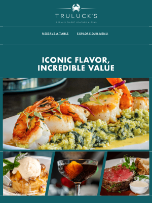 Truluck's Restaurant Group - ☀️ Our New $59 Prix Fixe Menu + Prime Rib Sundays