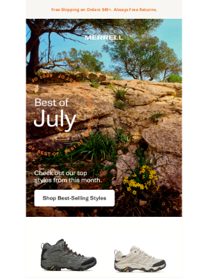 Merrell - July’s bestsellers are in — and Moab 3 topped the list 🥾
