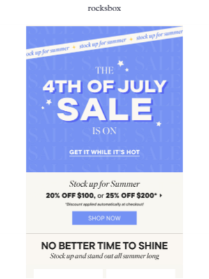 Rocksbox - 💥 The SALE You Don’t Want to Miss
