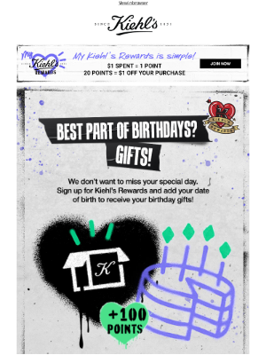 Kiehl's (Canada) - Eduardo, When’s Your Birthday? Asking For a Friend…🎂