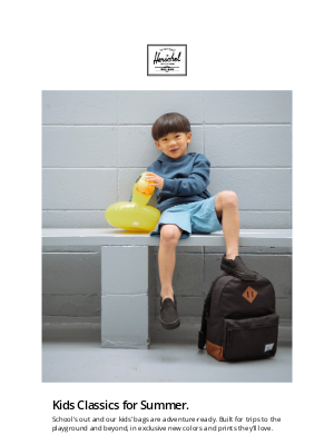 Herschel Supply Co. - Classics Bags Made Just for Kids.