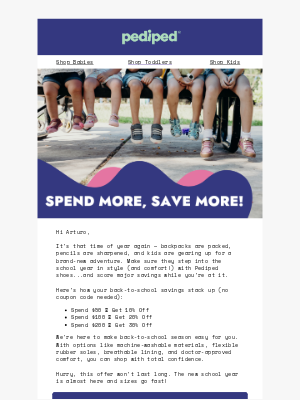 Pediped - ✨ Back-to-School Bonus: Save Up to 30% Off! 🎒👟