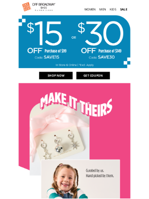 Rack Room Shoes - Here's $30 OFF. Make It Yours.
