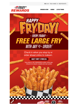 Checkers Drive-In Restaurants - Free 🍟 to start the holiday weekend!